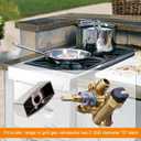 Chrome Knob Dial for Gas Control Valve, Fit for D-Shape Valve Stem Design Gas Control Valve Stove Range Oven Griddle Char Broiler - Replacement for Gas Stove Range Knobs (10 Pack)