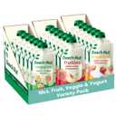 Beech-Nut Baby & Toddler Food Favorite Flavors Pouches Variety Pack, Fruit Veggie and Whole Milk Yogurt Purees, Baby Pouch Puree Starter Pack, 3.5oz (18 Pack) (EXP 12/01/26)