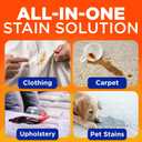 Tide Laundry Stain Remover with Oxi, Rescue Clothes, Upholstery, Carpet and more from Tough Stains, Stain Treater, 22 Fl Oz (Pack of 4)