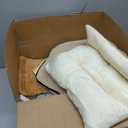 JIUPETY Cute Small Dog House Indoor, Foldable House Kennel Bed Mat with Cushion, L Size Tent Up to 25 Lbs, Dog Cave Bed with Non-Slip Bottom, Brown