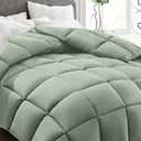 California King Comforter Duvet Insert - All Season Sage Green Comforters Cal King Size - Quilted Down Alternative Bedding Comforter with Corner Tabs - Winter Summer Fluffy Soft - Machine Washable