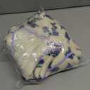 Cicy Bell Womens Fuzzy Fleece Vest Fall Floral Sleeveless Sherpa Jacket Lightweight Button Down Warm Outerwear with Pockets (Medium, Purple)