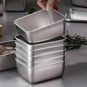 Souso 6pcs Stainless Steel Stacking Food Containers with Lids, Reusable Snack & Prep Containers for Office, sp-00018,Pack of 8