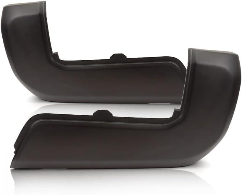 For Toyota Tacoma Bumper End 2016-2023 Driver and Passenger Side Pair / Set | Rear | Paint to Match | Plastic | End Cap | Excludes Holes for Parking Assist Sensors | TO1104133 + TO1105133