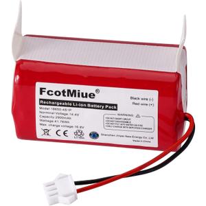 Replacement Battery RVBAT700 for Shark Ion RV700, RV720, RV750, RV755, Ecovacs Deebot N79, N79S, DN622, Eufy 11, 11S, 12, 15C, 15T, 25C, 30, 30C, 35C Robotic Vacuum Cleaners Lithium Batteries, 14.4V 2900mAh