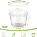 AOZITA 32 Sets 16 oz Plastic Deli Food Containers With Lids, Airtight Food Storage Containers, Freezer/Dishwasher/Microwave Safe, Soup Containers For Takeout Meal Prep Storage