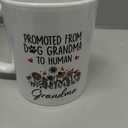 Promoted To Grandma Gift, Dog Grandmas To Human Grandma To Be Mug, New Grandmas Gifts From Daughter, Pregnancy Announcement Present, Mothers Day, Christmas Gifts
