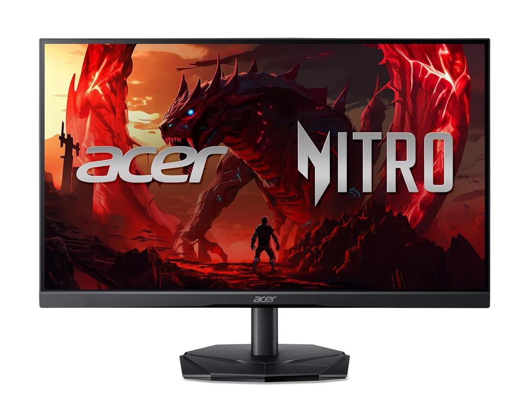 acer Nitro 24.5 Inch Full HD 1920 x 1080 Gaming Monitor | AMD Free Sync | 180Hz Refresh | 1ms (VRB) | 99% sRGB | HDR 10 Support | One Display Port 1.2 & Two HDMI 2.0 | KG251Q P3biip