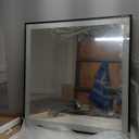 LOAAO 32"X32" LED Bathroom Mirror Black Framed, Anti-Fog, Dimmable, Lighted Bathroom Vanity Mirror for Wall, Memory Function, Tempered Glass