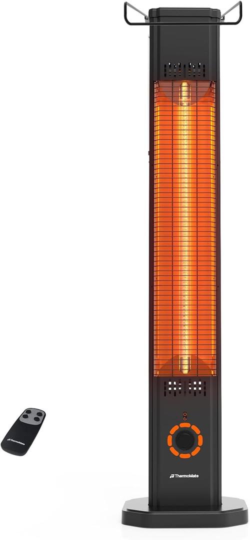 ThermoMate 1500W Electric Patio Heater, Black