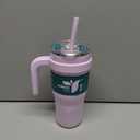 REDUCE 24 oz Stainless Steel Tumbler with Handle - Dual-Wall Vacuum Insulated Travel Mug, Sweat-Proof Lid & Reusable Straw - Keeps Drinks Cold for 24 Hrs, Fits Cupholders, Dishwasher Safe - Lilac Bud