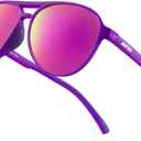 Jefoo Polarized Aviator Sunglasses for Women Men Retro Trendy Sports Sunglasses for Outdoor UV400 Protection