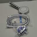 FASDUNT Shower Head with Handheld, High Pressure Handheld Shower Head with 80" Extra Long Stainless Steel Hose & Adjustable Bracket, Showerhead with ON/OFF Switch for Pets Bath (Premium Chrome)