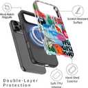 DorisMax for iPhone 17 Pro Case Cute, Preppy Trendy Floral Design