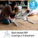 Ingenuity Anyway Sway 5-Speed Multi-Direction Portable Foldable Baby Swing & Infant Seat with Vibrations, Nature Sounds, 0-9 Months 6-20 lbs (Ray)