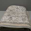 3x12 Washable Hallway Runner Rug: Oriental Long Ultra Soft Runners for Kitchen Entryway Thin Non Slip Bathroom Nursery Floor Mat Water Resistant Low Pile Carpet for Living Room Bedroom (Black, 3x12)