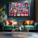 1000 Piece Puzzles for Adults Clearance,Mysterious Holiday Party Gift Rack for Puzzles, Impossible Challenge Art Jigsaw Puzzles, for Gift Birthday Party Games Family, 27.5X19.7 Inch Dust Free Puzzle