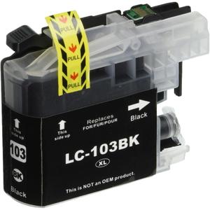 INK4WORK 5-Pack Compatible Replacement for Brother LC103XL LC103 LC101 LC-103 XL Ink Cartridge to use with MFC-J285DW, MFC-J4310DW MFC-J450DW MFC-J470DW MFC-J4710DW, MFC-J475DW, MFC-J870DW MFC-J875DW