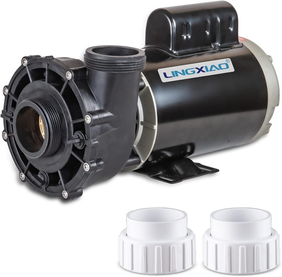 SPA Pump, 4HP Hot Tub Pump - 2 Speed LX SPA Pumps Motor 220-240V, 2" Port, 56 Frame (Model: 56WUA400-II)