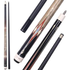 CUPPA Pro Pool Cue - Canadian Maple & Carbon Fiber Billiard Cue Stick with 10.5mm Leather Tip, Two-Piece Design (58in 20oz), Adjustable Weight for Snooker/ 9-Ball - Gift-Ready Case Included