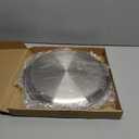 Thenshop 8 Pieces 12 Inch Pizza Pans Bulk Stainless Steel Sets Round Bakeware Pizza Trays for Oven Kitchen Baking Home Restaurant Picnics Holiday Activities Safe Sturdy Reusable Easy Clean(Silver)