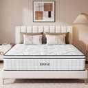 EZOAZ Twin Size Mattress 10 Inch, Medium Firm Hybrid Twin Mattress in a Box, Motion Isolation Pocket Spring & Cooling Gel Memory Foam Mattress, Zone Support, CertiPUR-US Certified, 30-Night Trial