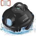 Y10 Cordless Robotic Pool Cleaner Automatic Vacuum - 90 Mins Runtime, Powerful Suction, Self-Parking, Lightweight for Above/Inground Pools Up to 65ft/1100 Sq.Ft