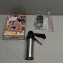 Stainless Steel Cookies Press,Cookie Press Kit with 13 Cookie Discs and 8 Piping Tips for DIY Christmas Cookies Maker