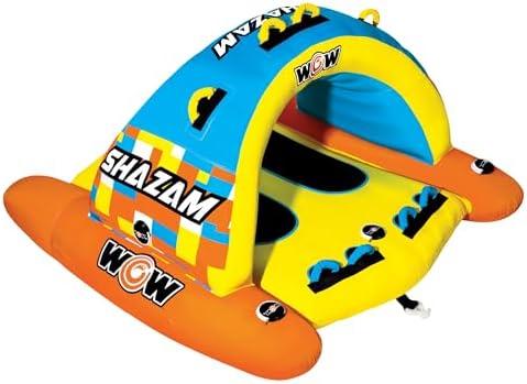 WOW Sports Shazam Towable Tube for Boating - 1 to 2 Person Towable - Standing Boating Tubes
