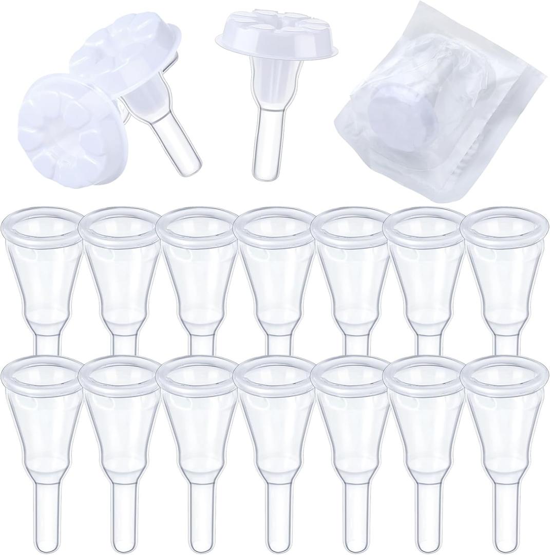 Geiserailie 15 Pack Condom External Catheter for Men External Male Urinary Catheter for Incontinence Supplies, Self Adhering Style(32 mm)