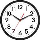 AKCISOT Wall Clock 10 Inch Silent Non-Ticking Modern Clocks Battery Operated - Analog Small Classic for Office, Home, Bathroom, Kitchen, Bedroom, School, Living Room (Black)