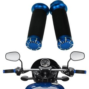 Motorcycle Handlebar Hand Grips 1 inch 25mm Fit for Harley Street Glide Road King Electra Glide Softail Dyna Sportster XL XR 1996-UP Blue