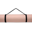  Yoga Mat Powder Pink, Thick 15 mm Non-Slip with Carrying and Stretching Strap, Fitness Mat for Pilates and Relaxation