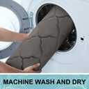 OLANLY Memory Foam Bath Mat Rug 36x24, Ultra Soft and Absorbent Bathroom Rugs, Non-Slip, Comfortable, Machine Washable Bath Carpet for Bathroom Floor, Tub, Shower and Home Decor Accessories, Taupe