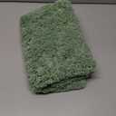 MIULEE Microfiber Toilet Bath Mat U-Shaped Contour Shaggy Bathroom Rugs Non Slip Extra Thick Soft Bath Rug Absorbent Water for Bathroom Commode Machine Washable(20x24 Inch, Sage Green)