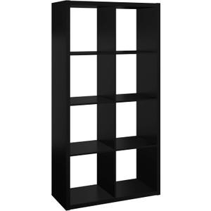 ClosetMaid Decorative Open Back 8-Cube Storage Organizer, Black