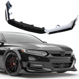 Front Bumper Lip Spoiler Splitter Body Kit ABS Fit for Honda Accord 2018 2019 2020 ACR Painted White Pearl Front Bumper Lip Splitter Kit