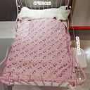 Kids Sherpa Throw Blanket  Soft Cotton & Warm Sherpa Toddler Blanket, Pink Unicorn & Clouds Pattern, Plush Winter Bed Throw, 40 x 60 inches