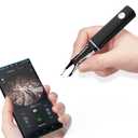 Hair Removal Tweezer with 1080p Camera, Ultimate Precision: Tweezer with Camera - Perfect for Delicate Tasks! - - Ear Hair Eyebrow Tweezer (Black)