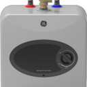 GE Appliances 2.5 Gallon, Versatile Mini Tank Water Heater with Adjustable Thermostat, Easily Installs Under Sink, 120v, GE02P08BAW