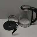 Cosori Electric Kettle, No Plastic Contact With Water, Wide Mouth For Easy Cleaning, Auto Shut Off, 1.7L Tea Kettle & Hot Water Boiler, Water Heater & Teapot, Borosilicate Glass, Black, 1500W (1.8 Quarts)