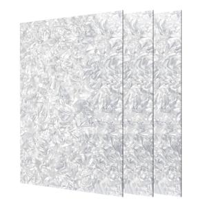 Pearl Mineral Crystal Acrylic Sheets 1/8 Thick Cast Acrylic Opaque Plastic Panels for Laser Cutting Crafting DIY Home/Festival Decor(3,White, 8x12 Inch)