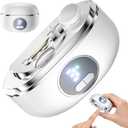 Electric Nail Clippers, 2 in1 Smart Toenail Clippers with File & Nail Trimmer, Polishing for Fingers and Toes, Rechargeable Fingernail Grinder with 3 Speeds for Senior Adults Caregivers, Pearl White