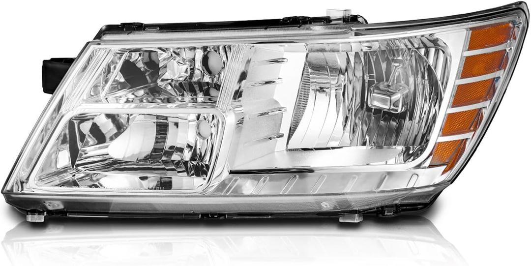 WEELMOTO for 2009-2020 DODGE JOURNEY Headlights Assembly Replacement for 09 10 11 12 13 14 15 16 17 18 19 20 DODGE JOURNEY Headlight Assembly Driver Side Left