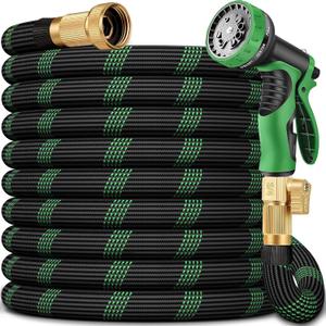 50 FT Non-Expanding Garden Hose, 2026 New Upgrated Non-Expandable Garden Water Hose - Ultra-Light & Flexible Burst-Resistant, Kink-Free Garden Hoses, All-Weather Use for Lawns, Gardens,Outdoor