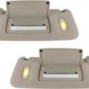 Left Driver and Right Passenger Side Sun Visor Compatible with Chevrolet GMC 2007 2008 2009 2010 2011 2012 2013 2014,Sunvisor Replaces 22850306 22850310(Gray)