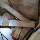 IDEALHOUSE Round Dining Table for 4, 47 Inches Circle Dining Room Table with Wooden Base for Kitchen, Living Room (Table Only), Brown