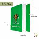 Desert Cactus Marshall University MU Garden Flag  19 x 12 inch Marshall Thundering Herd Banner, For Outdoor Display and Events (Design H)