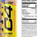 C4 Performance Energy Drink with Zero Sugar, 200mg Caffeine, 16 Fl Oz 12pk (EXP 04/30/27)