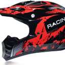 Motocross Helmet Full Face MTB Helmet Motorbike Crash Helmet Full Face MTB Helmet DOT Approved for Kids Motocross Helmet Children Quad Bike ATV Go Karting Helmet (Small)